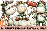 Valentine's Whimsical Unicorn, a Graphic by CitraGraphics (Thumbnail 1 of 4)