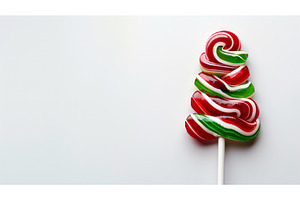 Red and green Christmas tree candy, a Holiday Photo by piter.goskov