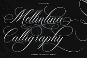 Mellintina Calligraphy, a Script Font by IM Studio (Thumbnail 1 of 6)