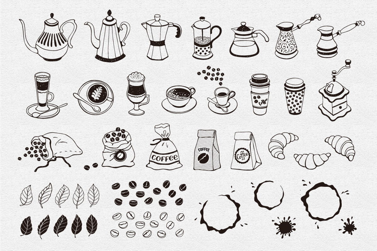Coffee time objects collection, a Graphic by Olly Molly (Photo 2 of 3)