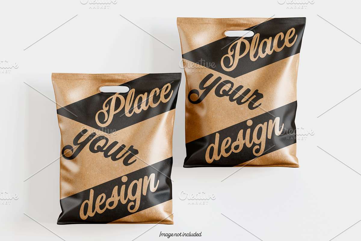Paper bag brown color mockup bundles, a Packaging Mockup by Ambo Ampeng (Photo 19 of 32)