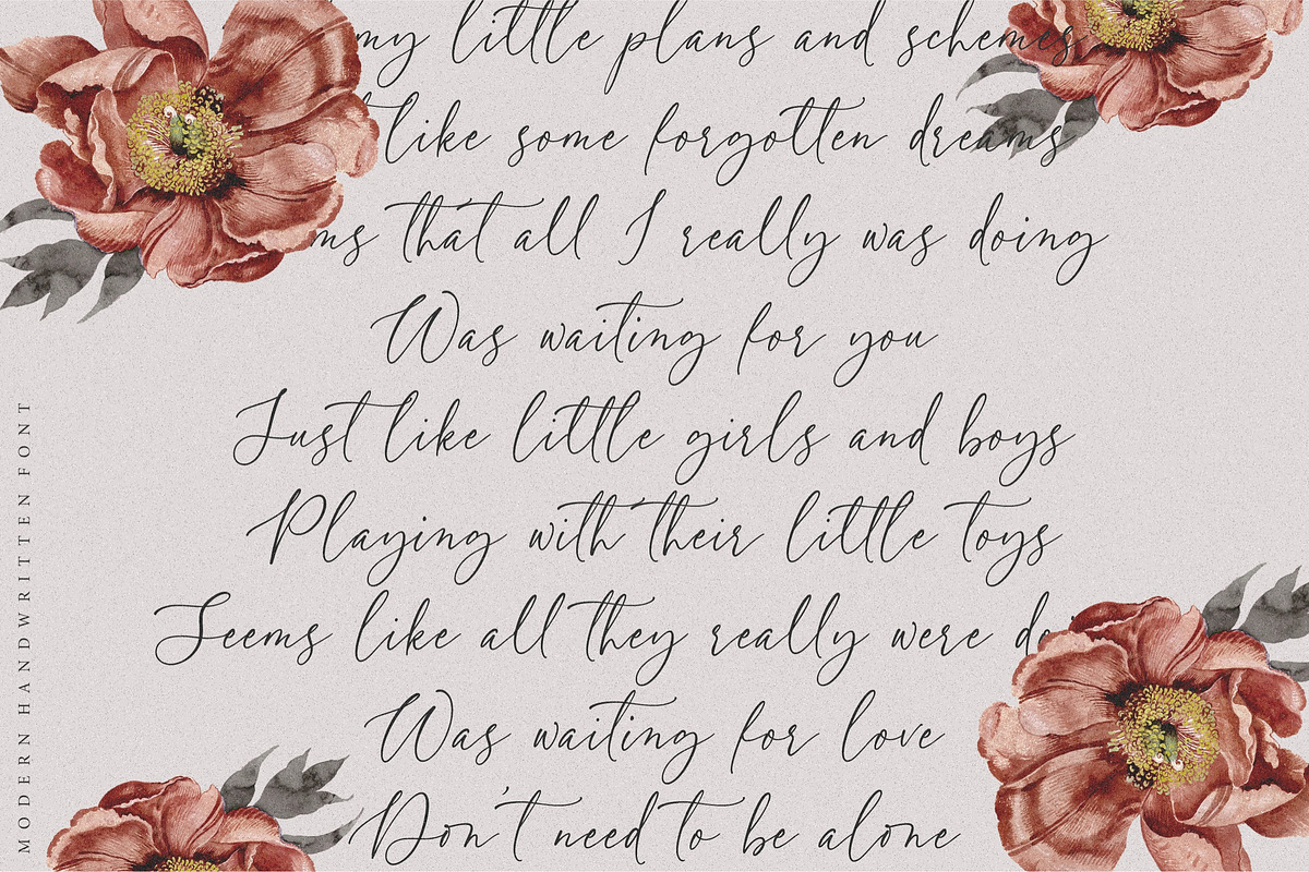Darling Magenta - Handwritten Font, a Script Font by Letterative Studio (Photo 4 of 5)