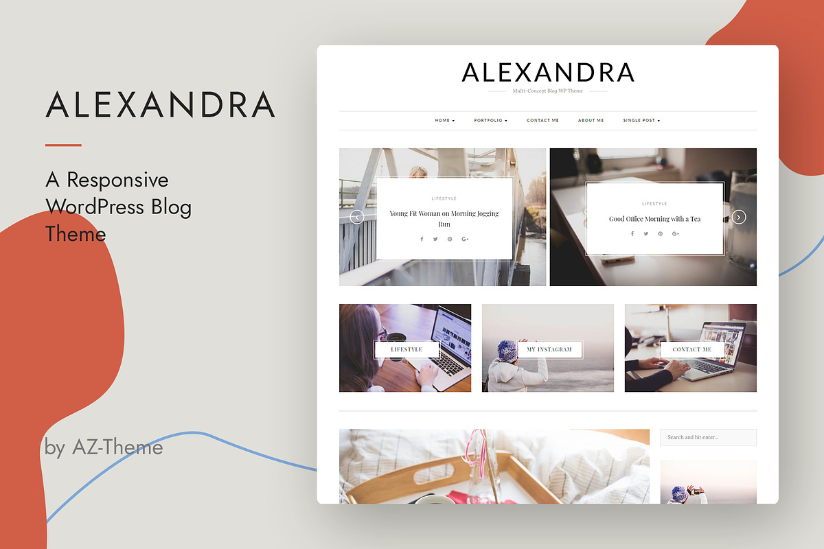 Alexandra - WordPress Blog Theme, a WordPress Template by AZ-Theme (Photo 4 of 11)