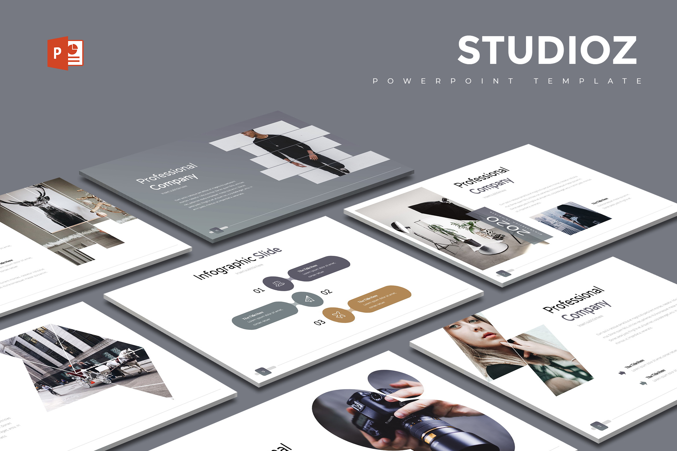 Studioz - Powerpoint Template, a Presentation Template by AQR Studio