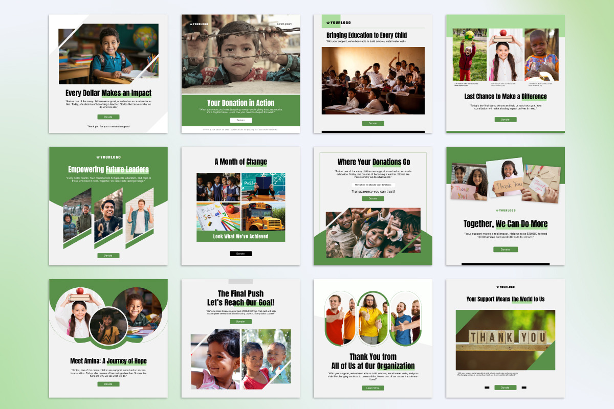 Nonprofit Social Media Marketing Kit, a Social Media Template by thedesignsource (Photo 3 of 5)