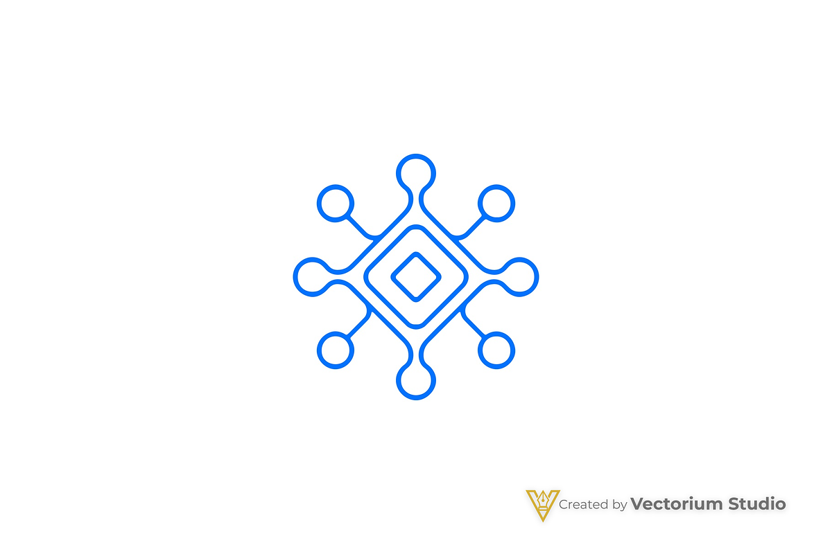 Geometric Network Logo, a Branding & Logo Template by Vectorium Studio