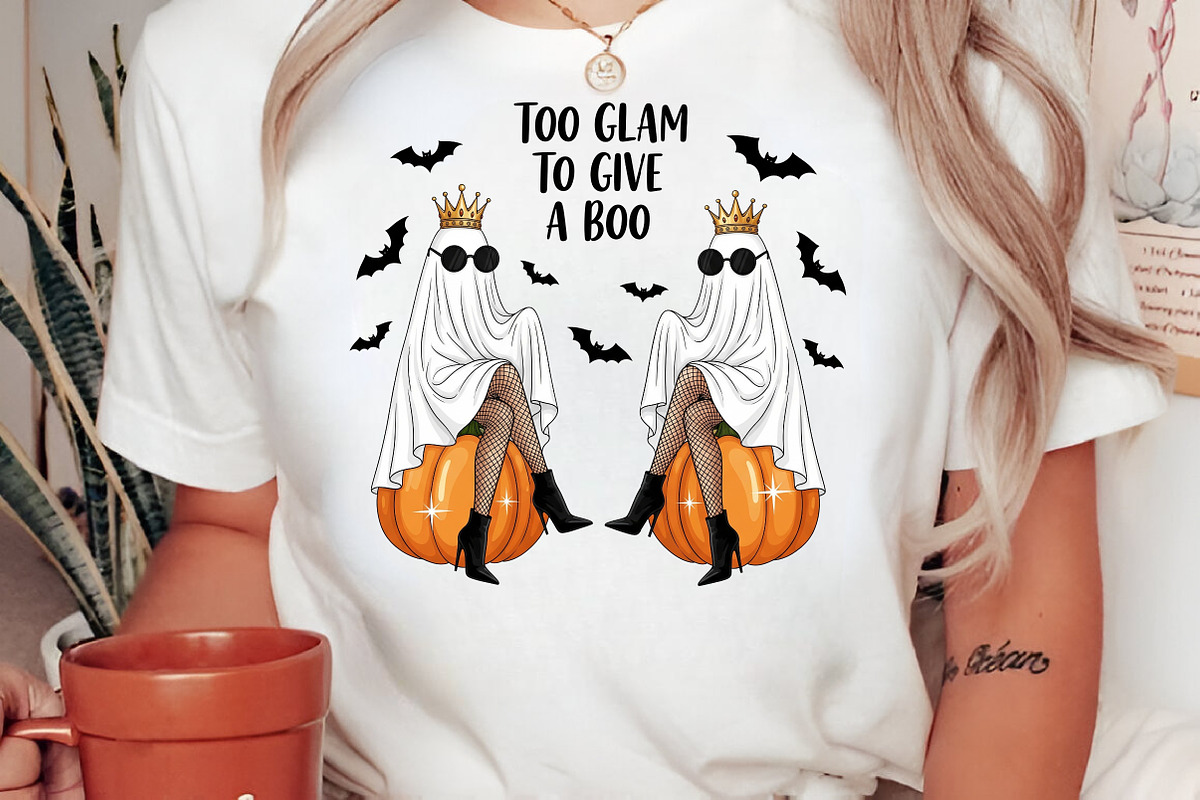 Funny Halloween Ghost PNG, an Illustration by Craft Nest (Photo 2 of 6)