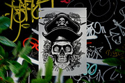 Pirate skull illustration, an Illustration by optimism (Thumbnail 4 of 4)