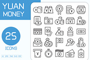 Yuan Coin, Banknote Money Icons Set, a Finance Illustration by Designfour (Thumbnail 1 of 7)