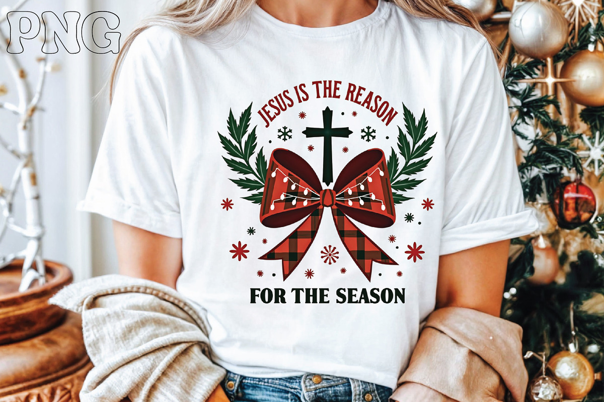 Jesus is the Reason Christmas PNG, an Illustration by Libby Wishes (Photo 3 of 4)