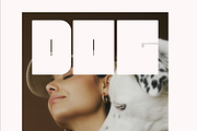 HERBI | A Chunky Sans Serif Font, a Sans Serif Font by Loryn Ipsum (Thumbnail 10 of 11)