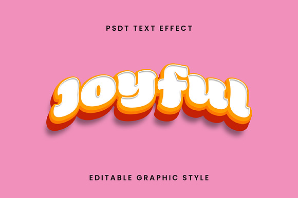Bubble Layered 3D Text Effect preview 3