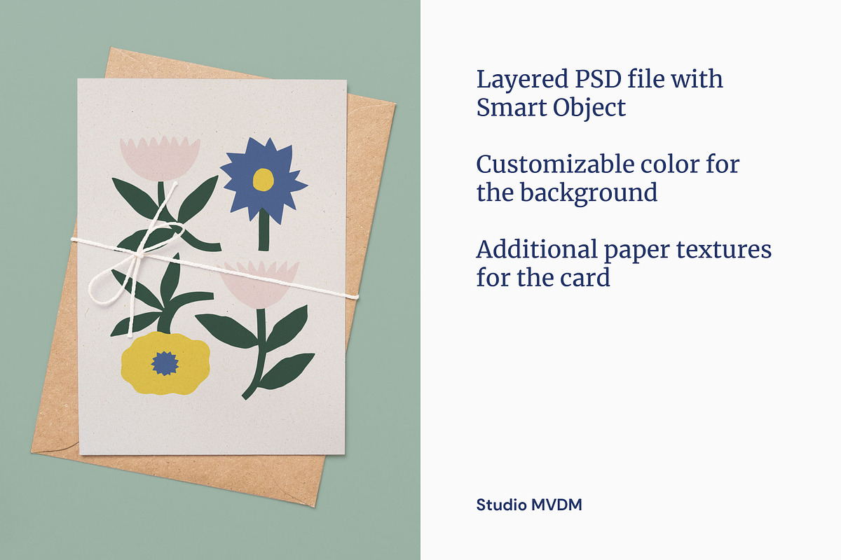 Invitation Card with Envelope Mockup, a Print Template by Studio MVDM (Photo 3 of 8)