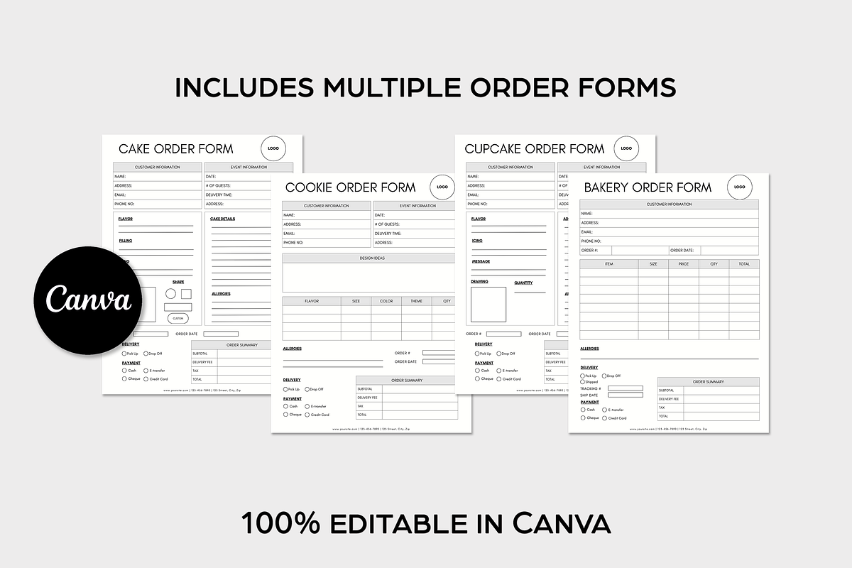 Canva Bakery Business Bundle preview 2
