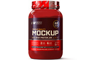2lb Whey Protein Jar Mockup A2-Pro, a Packaging Mockup by Design Warlord (Thumbnail 1 of 16)