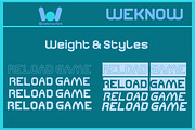 Reload Game font, a Sans Serif Font by weknow (Thumbnail 7 of 8)