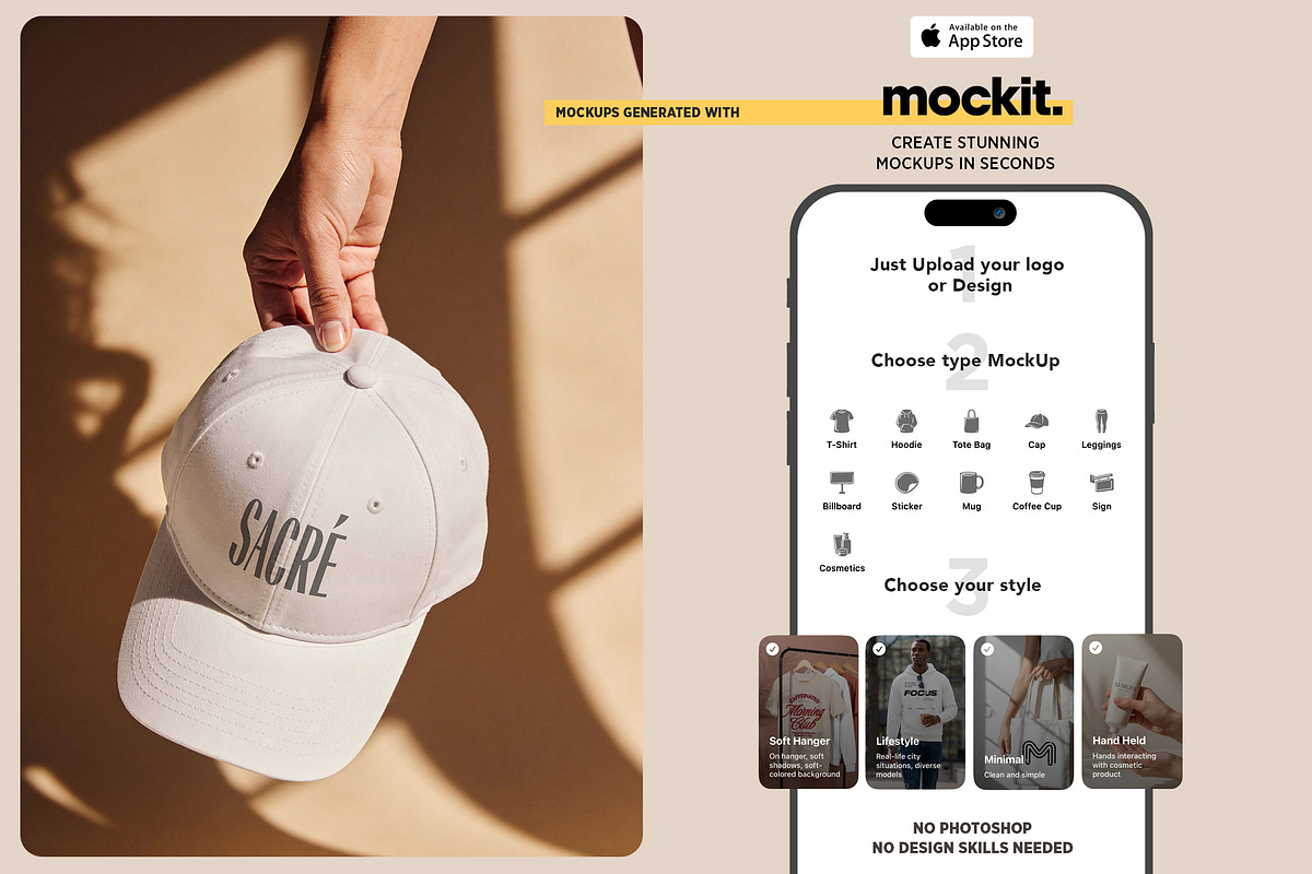 Aesthetic Cap Mockups, a Hat Mockup by Dikarte.Store (Photo 3 of 8)