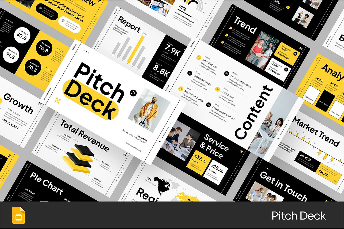 Pitch Deck Google SLides, Pwerpoint, a Presentation Template by Fit-tee (Photo 1 of 2)
