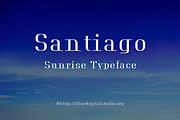 Santiago Sunrise Luxury Serif, a Slab Serif Font by Blue Digital Studio (Thumbnail 1 of 2)
