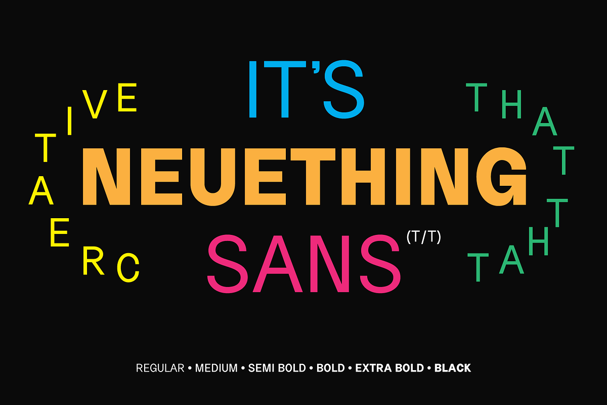 Neuething sans serif, a Sans Serif Font by That That Creative (Photo 1 of 14)