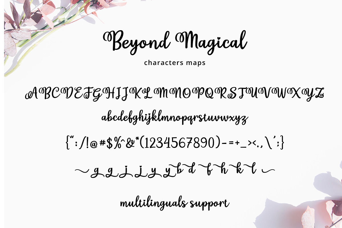 Beyond Magical Script, a Script Font by great19 (Photo 5 of 10)