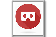 Modern Vector VR Logo in the Circle, an Icon by FineArtStudio (Thumbnail 2 of 3)