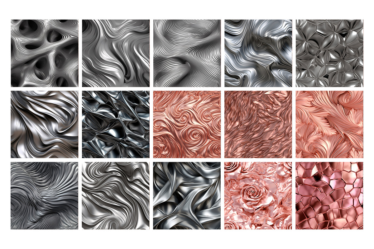 3D Metal Texture Seamless Pattern, a Pattern Graphic by Forhadx5 (Photo 3 of 5)