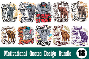 Motivational Quotes Design Bundle, an Illustration by Wow Magic