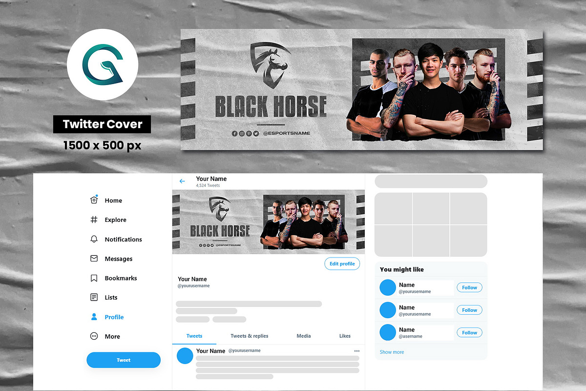 Esports Social Media Pack, a Social Media Template by Geelator Studio (Photo 4 of 5)