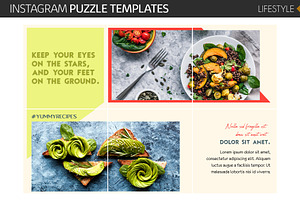 Lifestyle Instagram Puzzle Templates