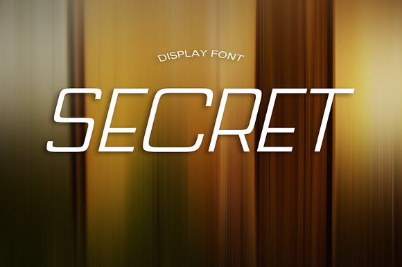 SECRET font preview 4