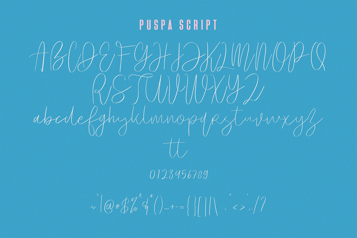 Puspa Script Sans Font, a Script Font by Maulana Creative (Photo 9 of 10)