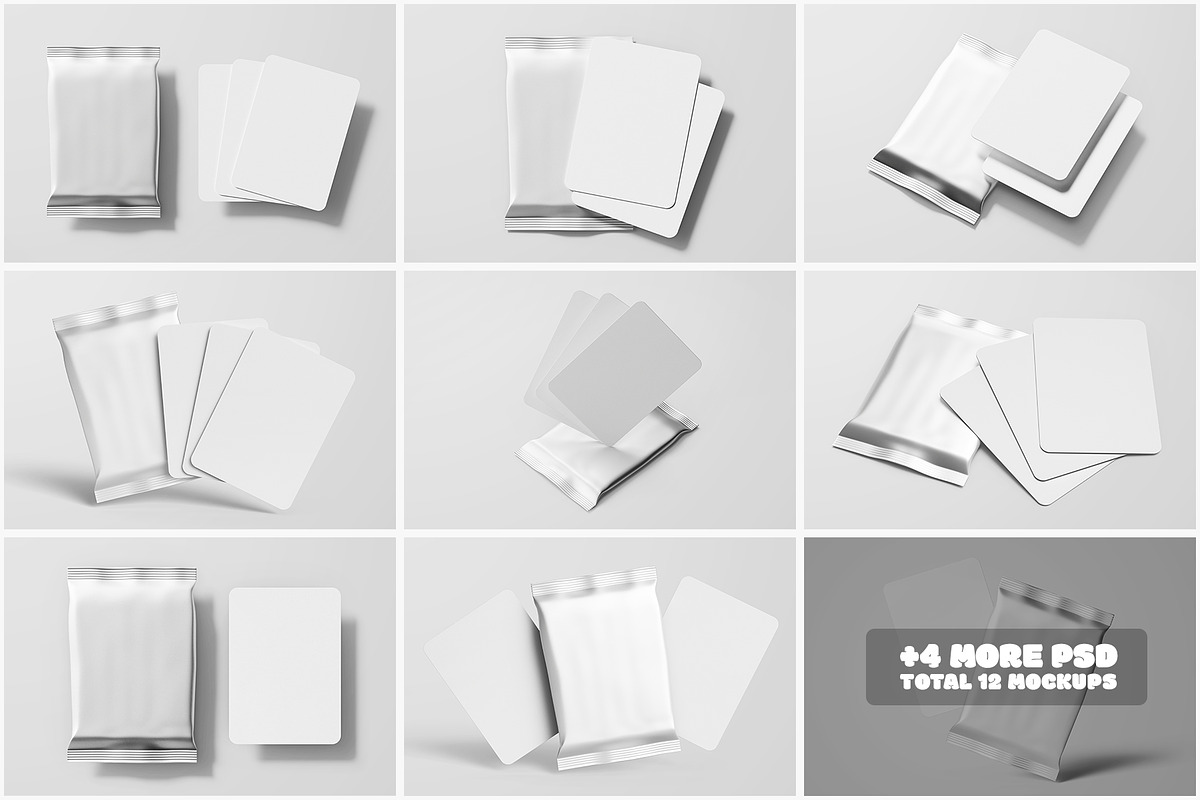Trading Card Plastic Pack Mockup Set, a Packaging Mockup by Remnand Studio (Photo 2 of 12)