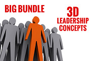 Big bundle of 3D leadership concepts, a Person Illustration by sibgat (Thumbnail 1 of 3)