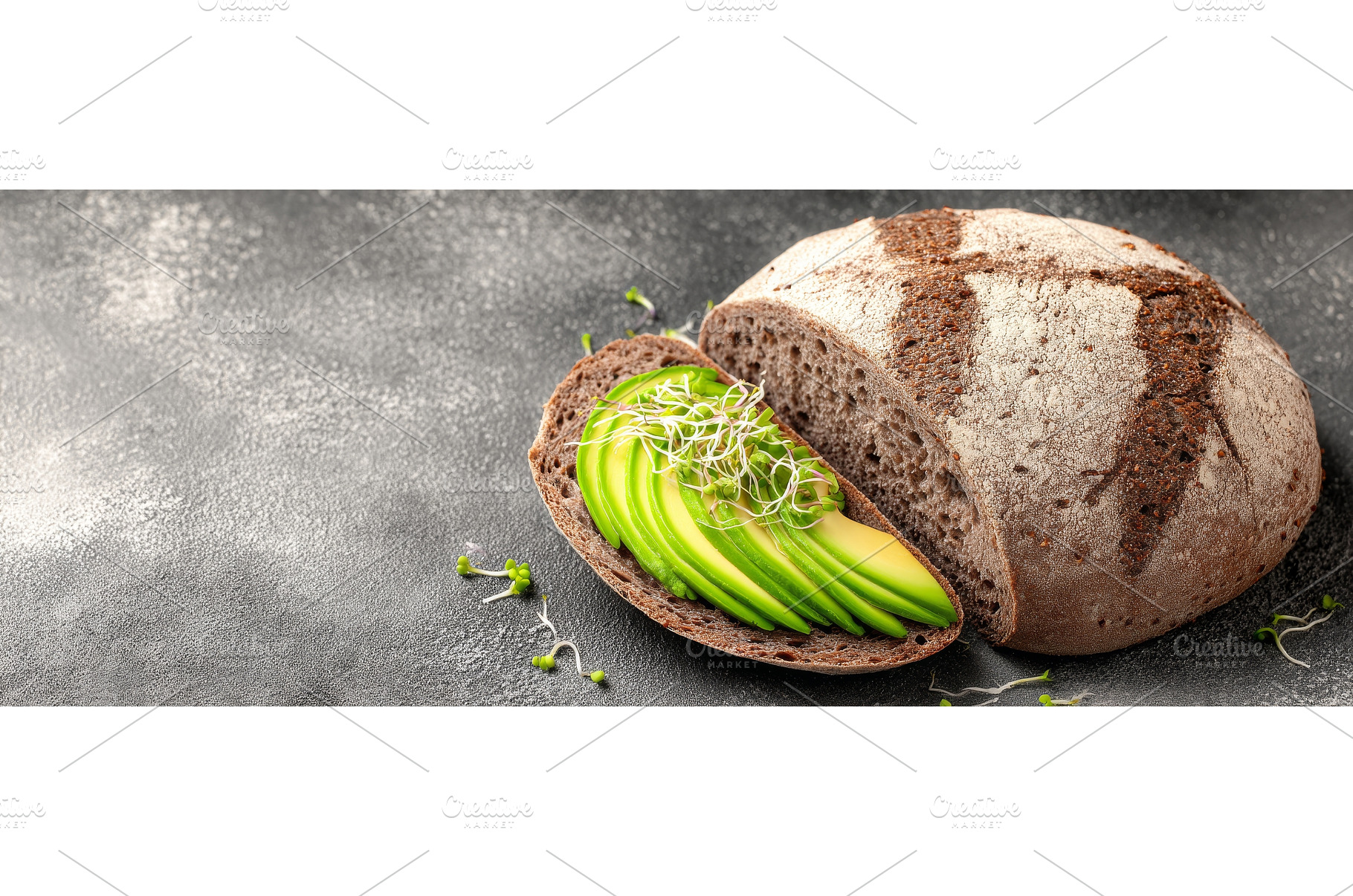 Components of a vegetarian sandwich, a Food & Drink Photo by ZinetroN