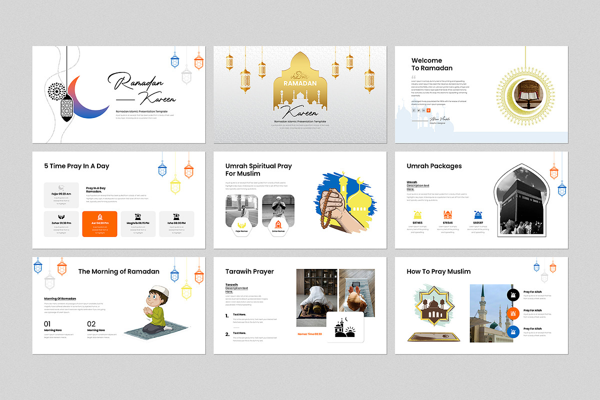 Ramadan Presentation Template, a Presentation Template by GenerousArt (Photo 2 of 4)