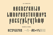 Movizt Blackletter Display Font, a Blackletter Font by Maulana Creative (Thumbnail 2 of 7)