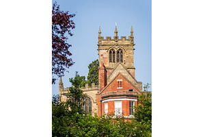 Church tower of parish church of St, a Nature Photo by Backyard Stock