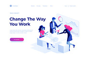 Isometric illustration kit - People, a Templates & Theme by Formfrom (Thumbnail 16 of 34)