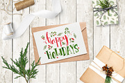 Xmas winter plants. Watercolor set, a Seasonal Illustration by alenaganzhela (Thumbnail 7 of 9)
