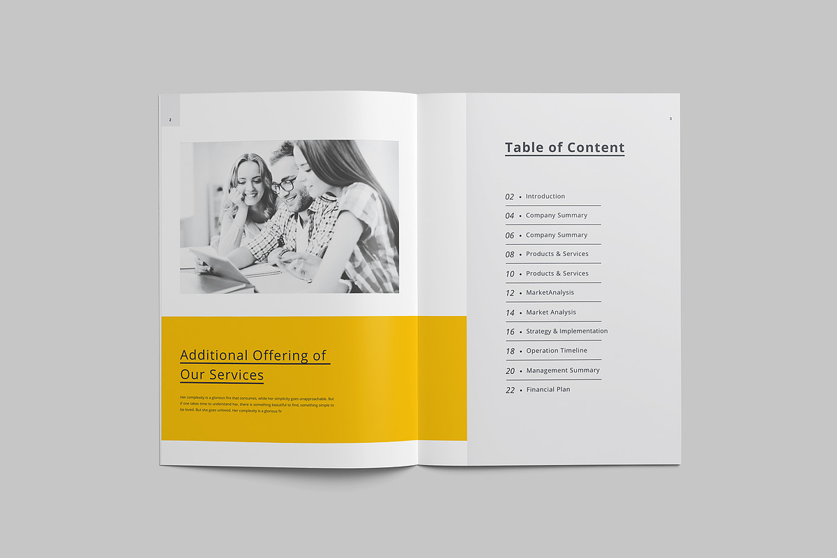 Proposal Brochure Template, a Brochure Template by Tanber Hossen (Photo 2 of 11)