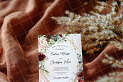 Boho 5x7 Invitation card mockup PSD, an Advertising Mockup by Blush Roses Print (Thumbnail 2 of 8)
