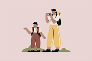 People Traveling Illustration, a Person Illustration by Jump Studio (Thumbnail 6 of 10)