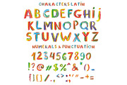 Happy Pencil bitmap color font, a Font by Malena (Thumbnail 2 of 6)