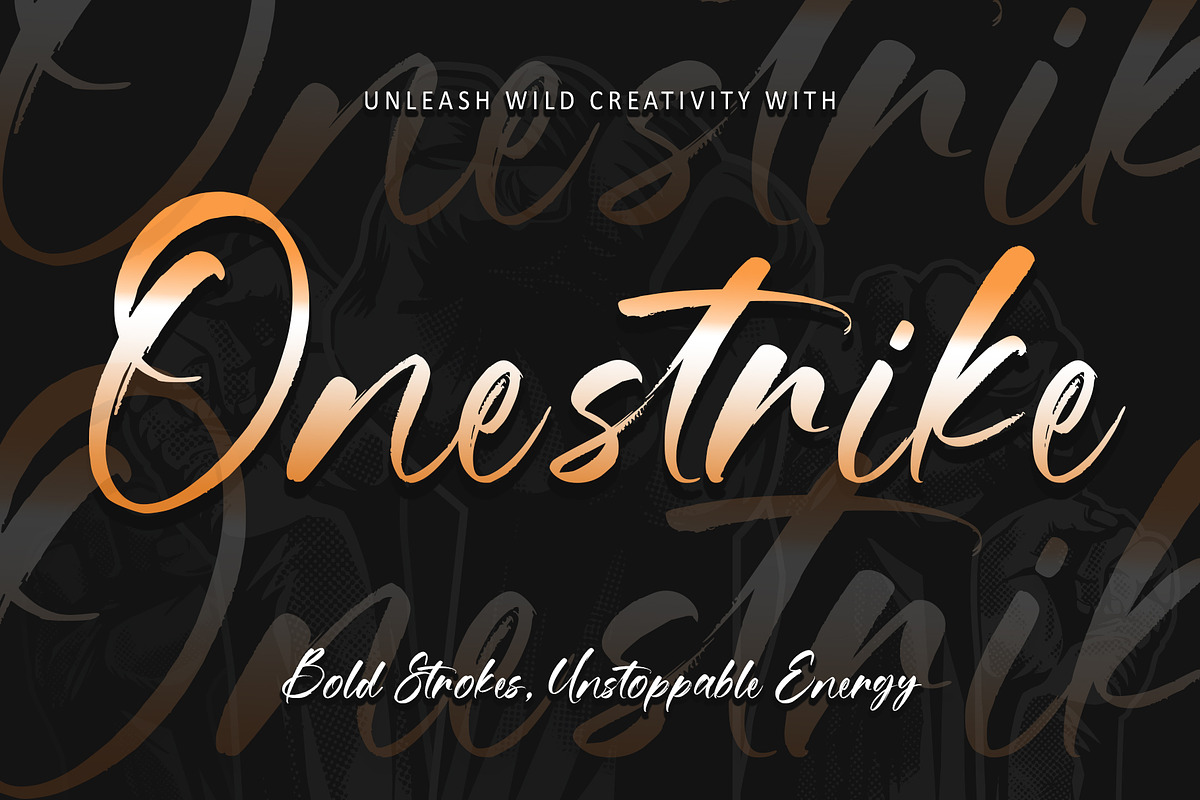Onestrike, a Handwritten Font by Letterara (Photo 1 of 12)