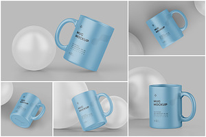 Mug Mockup Bundle of 5 PSDs, a Cups & Container Mockup by SmokyPixels