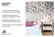 Wallpaper Mockup - Bedside 01, a Household Mockup by Andrea Muller (Thumbnail 4 of 7)