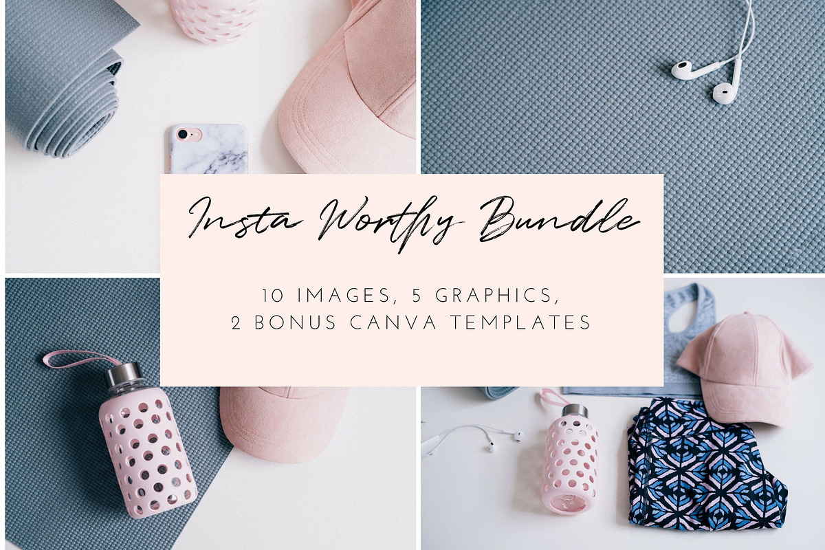 Fitness styled photo bundle | 1 stock photo containing social media and, a Health & Medical Photo by Brand Strategy Co. (Photo 1 of 6)