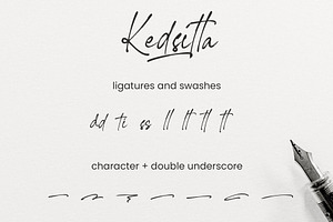 Kedsita Signature Font