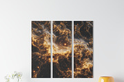 Gold Nebula Galaxy Backgrounds, a Texture Illustration by InkyQueenArt (Thumbnail 4 of 10)